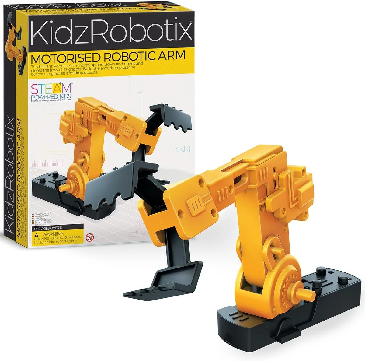 اسباب بازی آموزشی بازوی رباتیک موتوری 4M KidzRobotix، چند رنگ، 00-03413