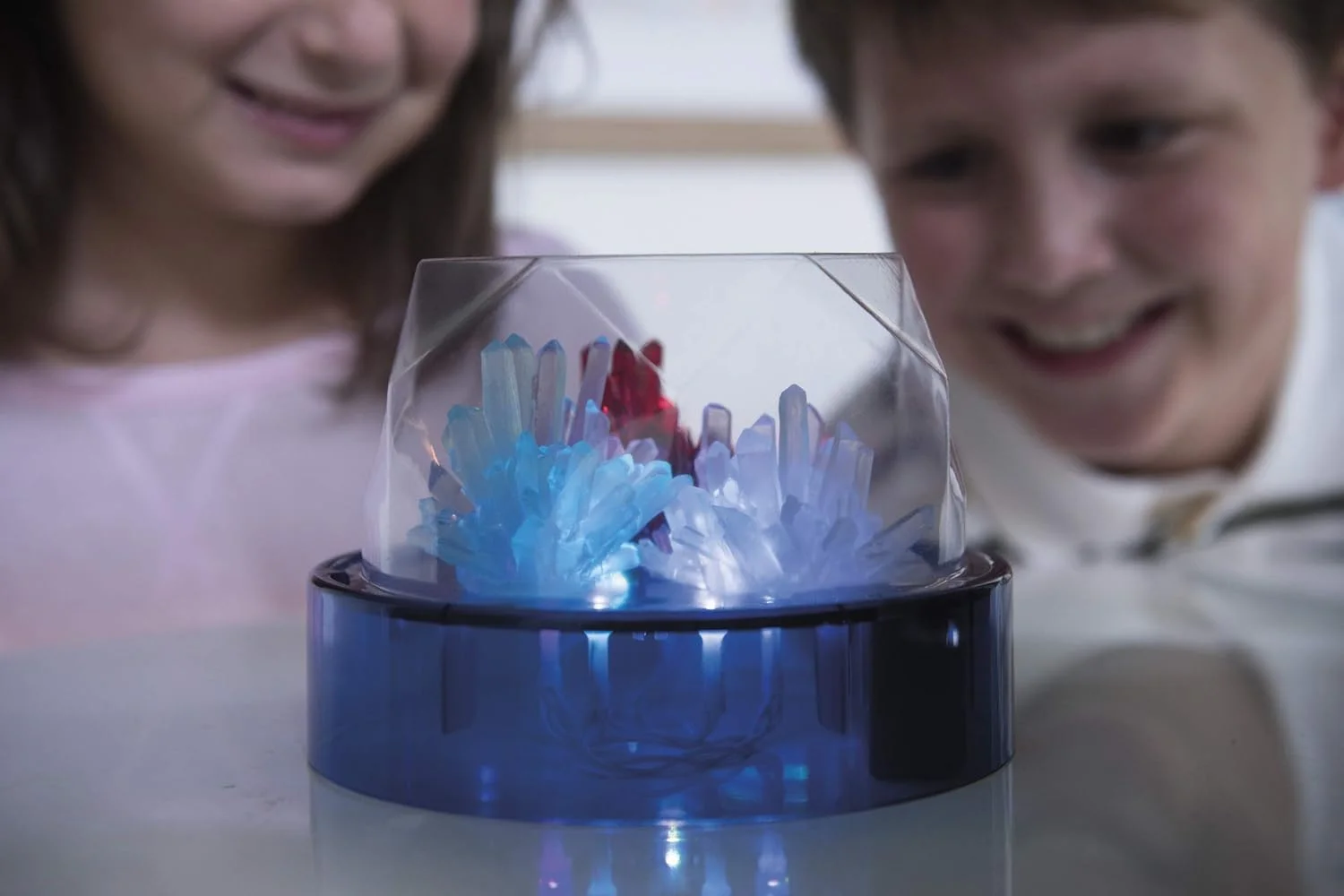 کیت علمی ساخت کریستال 4M با نور LED تغییر رنگ - آزمایش آسان STEM برای کودکان و نوجوانان، هدیه آموزشی عالی برای پسران و دختران