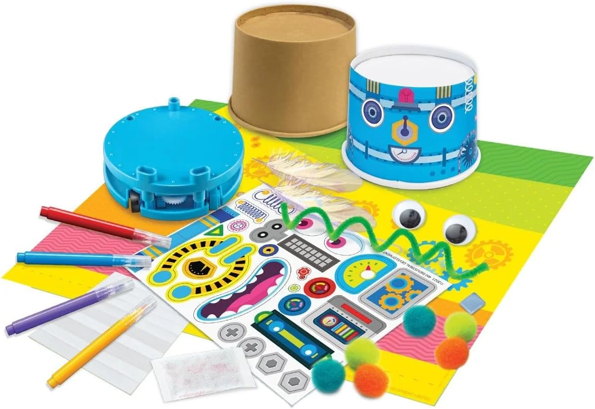 4M 404920 کیت های تفکر - ربات فنجان کاغذی موتوری - علم و فعالیت برای کودکان 4 سال به بالا، چند رنگ 4M 404920 کیت های تفکر - ربات فنجان کاغذی موتوری - علم و فعالیت برای کودکان 4 سال به بالا، چند رنگ