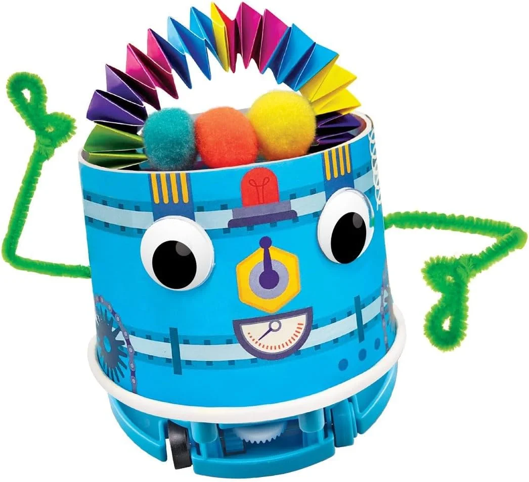 4M 404920 کیت های تفکر - ربات فنجان کاغذی موتوری - علم و فعالیت برای کودکان 4 سال به بالا، چند رنگ 4M 404920 کیت های تفکر - ربات فنجان کاغذی موتوری - علم و فعالیت برای کودکان 4 سال به بالا، چند رنگ