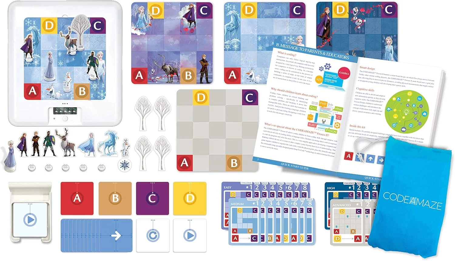اسباب بازی آموزشی ساختنی مسیر یابی فروزن 2 دیزنی مدل 4M