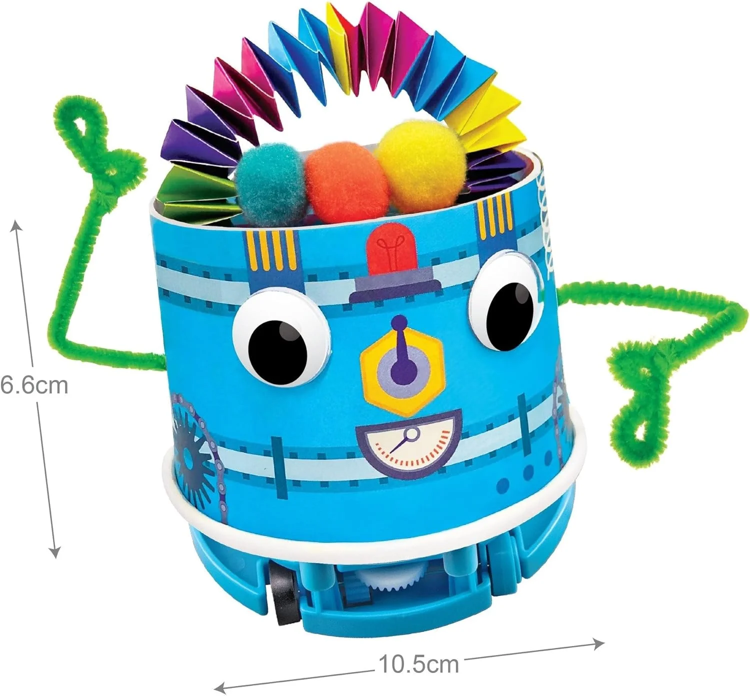 4M 404920 کیت های تفکر - ربات فنجان کاغذی موتوری - علم و فعالیت برای کودکان 4 سال به بالا، چند رنگ 4M 404920 کیت های تفکر - ربات فنجان کاغذی موتوری - علم و فعالیت برای کودکان 4 سال به بالا، چند رنگ