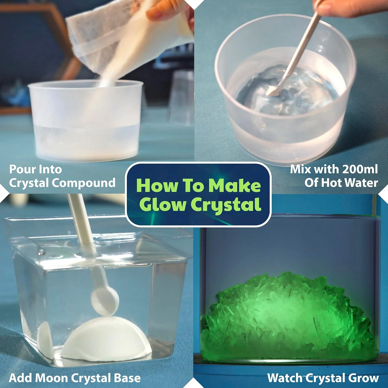 علوم کریستال آزمایشگاه کودکان 4M علوم کریستال آزمایشگاه کودکان 4M