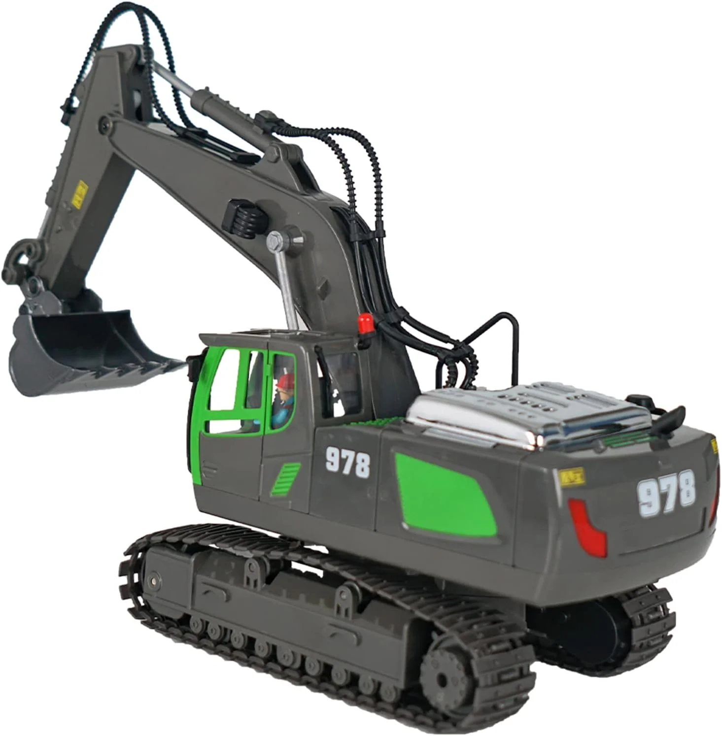 بیل مکانیکی کنترلی Eacam RC مدل 1/20 2.4GHz 11CH، ماشین مهندسی، اسباب بازی آموزشی برای کودکان به همراه نور و موسیقی