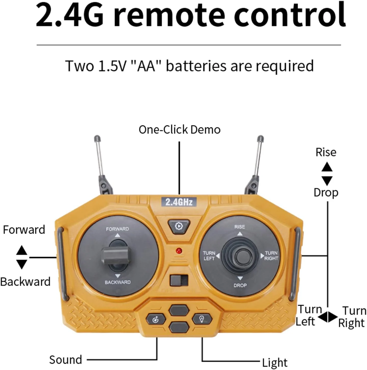 بیل مکانیکی کنترلی Eacam RC مقیاس 1/20 فرکانس 2.4GHz با 11 کانال، کامیون ساختمانی مهندسی، اسباب بازی های آموزشی برای کودکان به همراه نور و موسیقی، دارای 2 باتری بیل مکانیکی کنترلی Eacam RC مقیاس 1/20 فرکانس 2.4GHz با 11 کانال، کامیون ساختمانی مهندسی، اسباب بازی های آموزشی برای کودکان به همراه نور و موسیقی، دارای 2 باتری