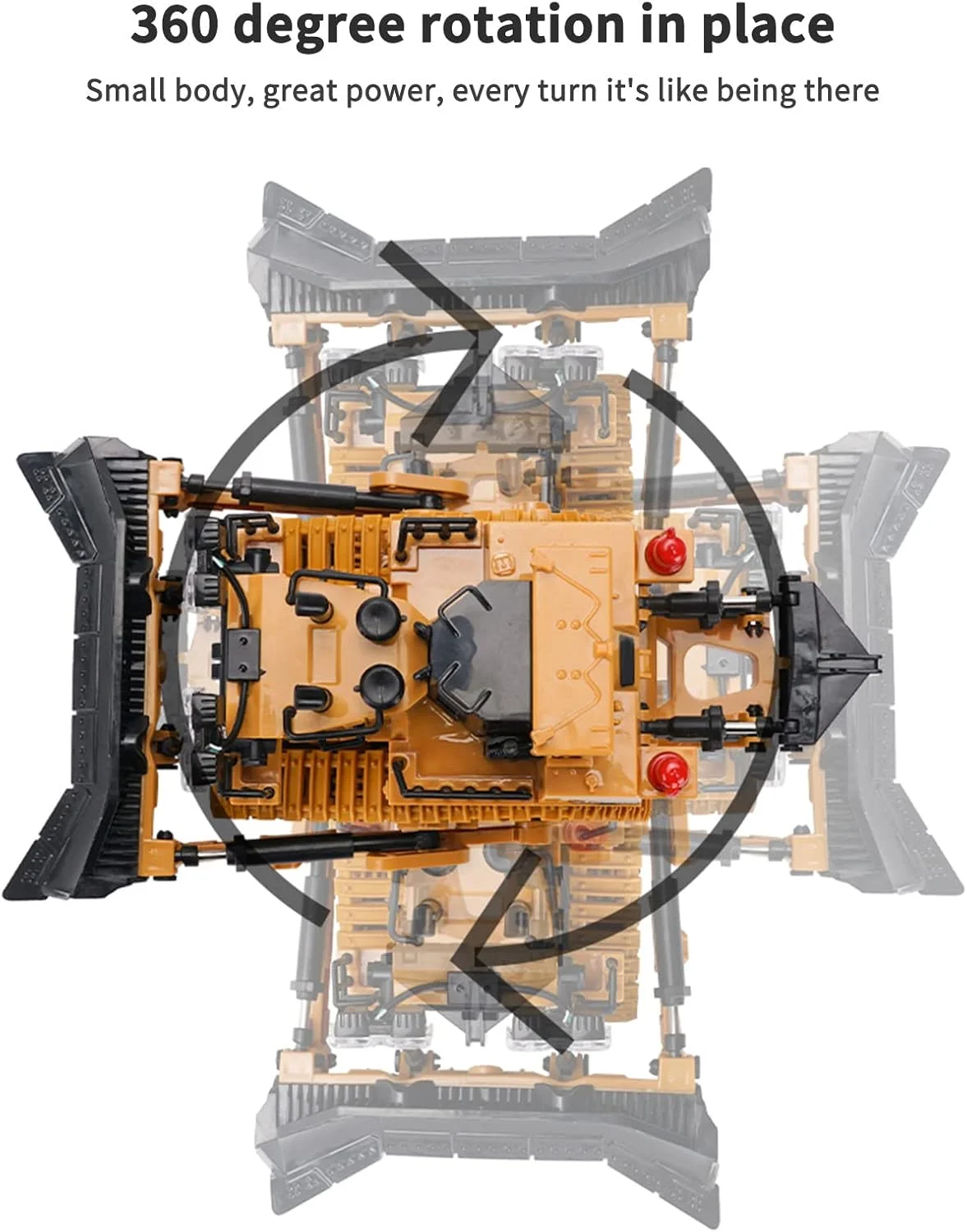 بیل مکانیکی کنترلی Eacam RC مقیاس 1/20 فرکانس 2.4GHz با 11 کانال، کامیون ساختمانی مهندسی، اسباب بازی های آموزشی برای کودکان به همراه نور و موسیقی، دارای 2 باتری بیل مکانیکی کنترلی Eacam RC مقیاس 1/20 فرکانس 2.4GHz با 11 کانال، کامیون ساختمانی مهندسی، اسباب بازی های آموزشی برای کودکان به همراه نور و موسیقی، دارای 2 باتری