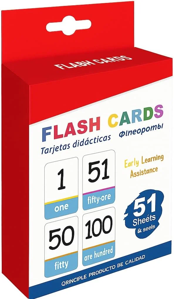 کارت های آموزشی اعداد فیتو، 36 برگه، 12x7.7 سانتی متر