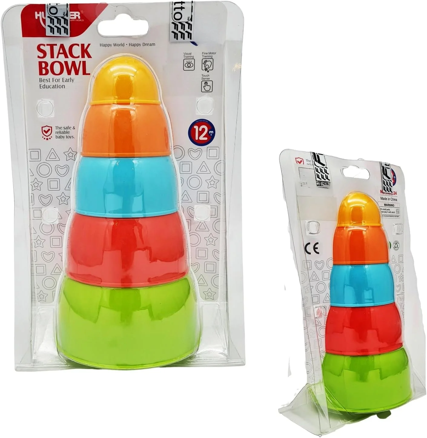 مجموعه کاسه های چیدنی فیتو، اسباب بازی آموزشی پنج طبقه برای نوزادان و کودکان نوپا