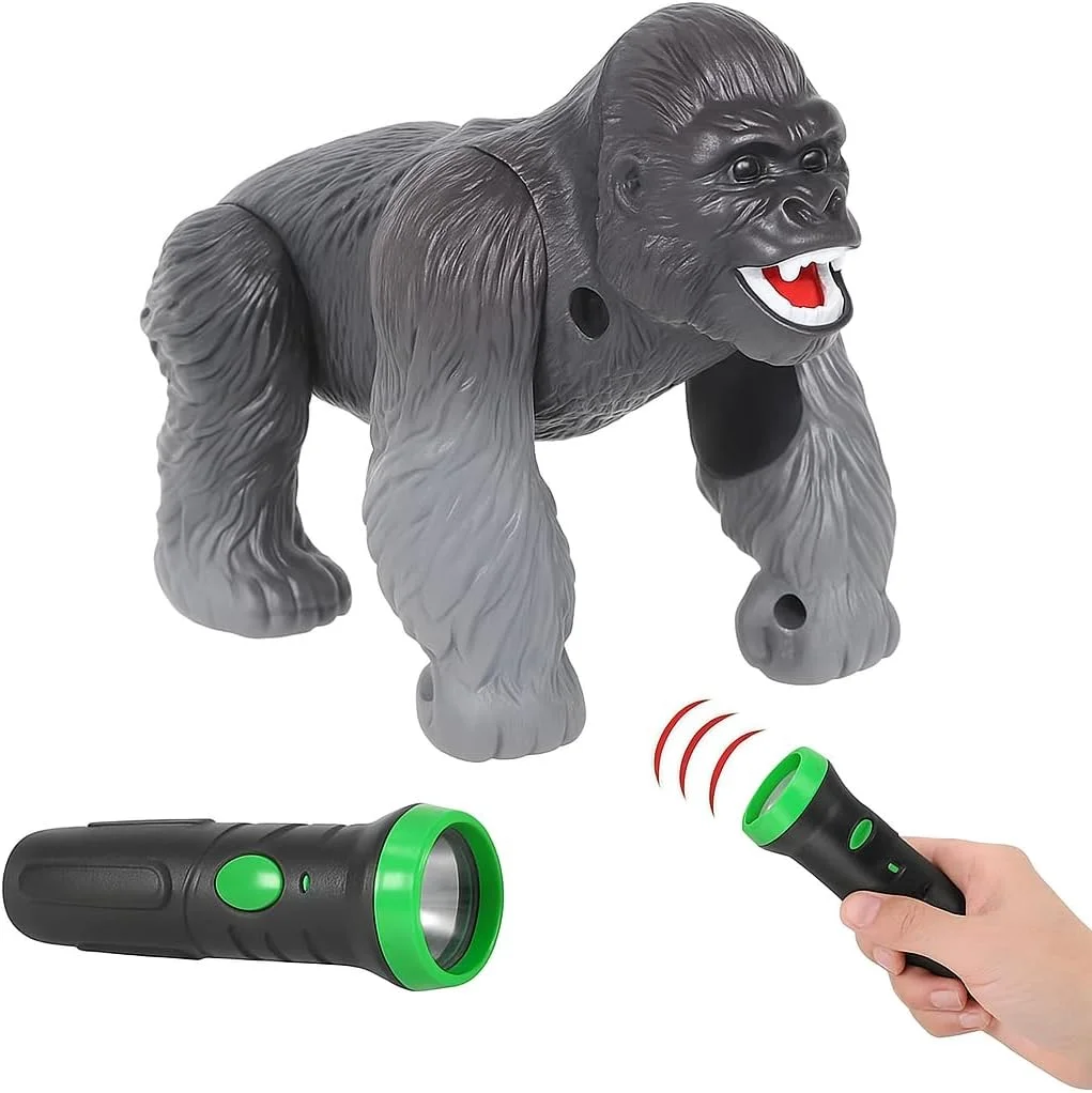 اسباب بازی گوریل کنترلی لیزری فیتو - بسیار واقعی با بدن متحرک، صدا و نور