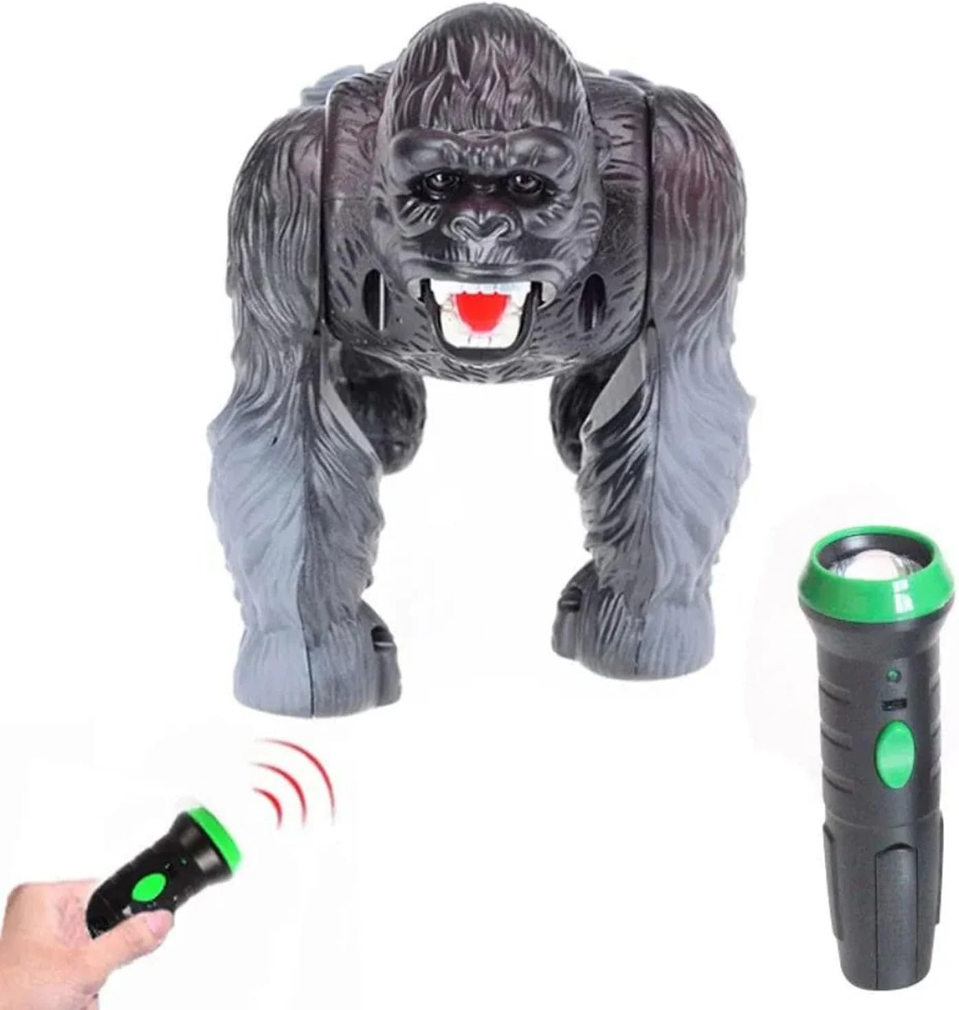 اسباب بازی گوریل کنترلی لیزری فیتو - بسیار واقعی با بدن متحرک، صدا و نور