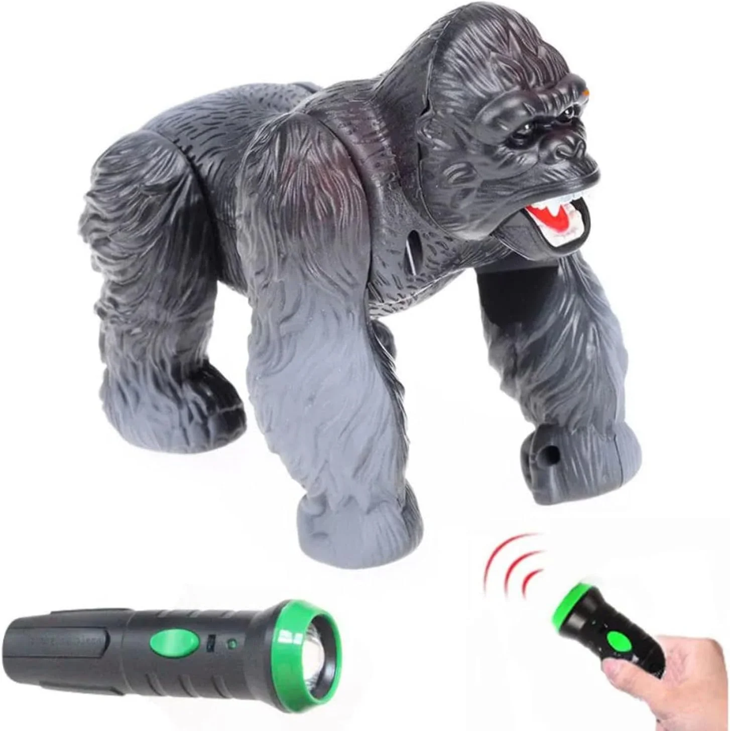 اسباب بازی گوریل کنترلی لیزری فیتو - بسیار واقعی با بدن متحرک، صدا و نور
