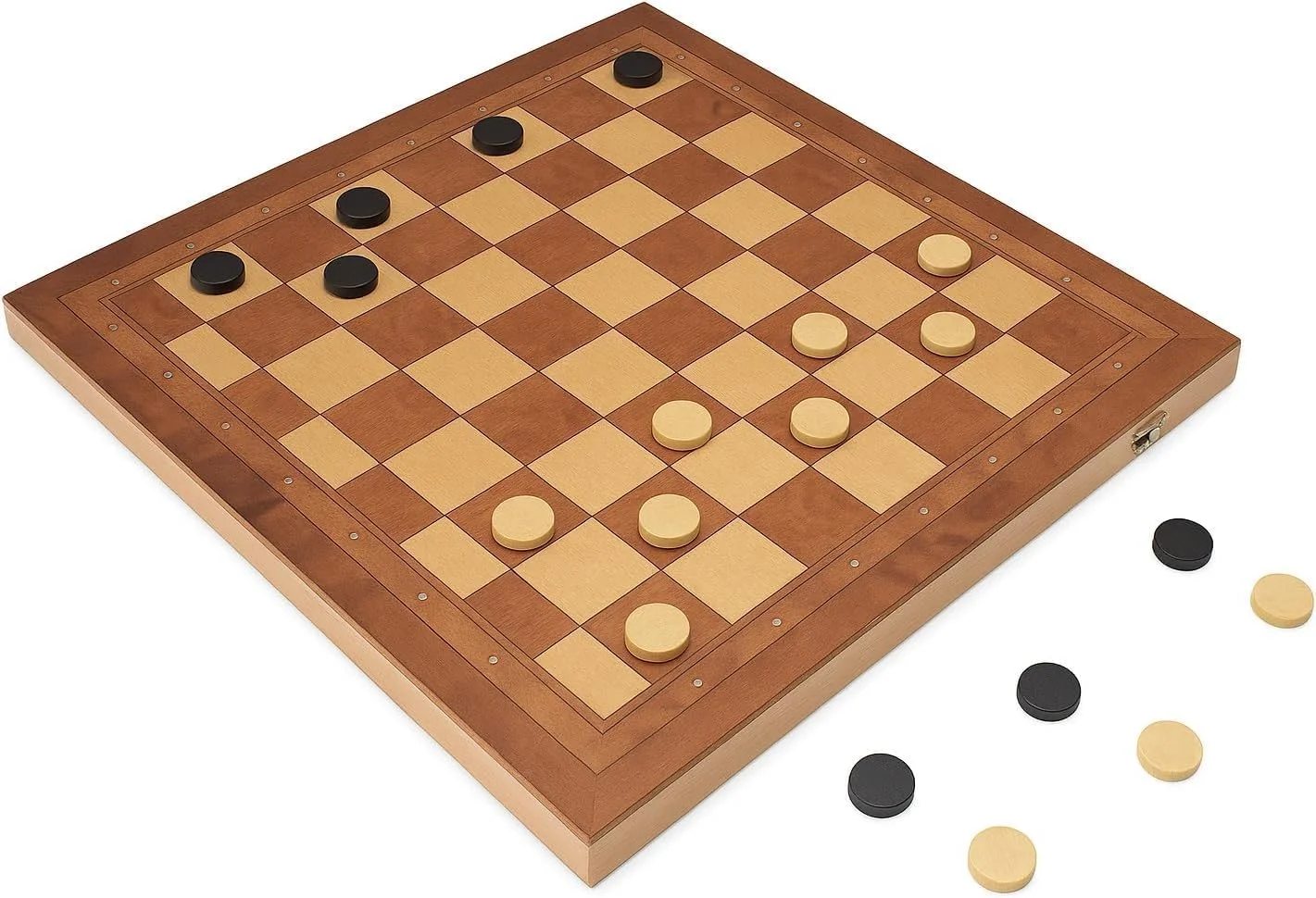 صفحه شطرنج چوبی مغناطیسی FITTO - صفحه تاشو برای نگهداری و حمل آسان