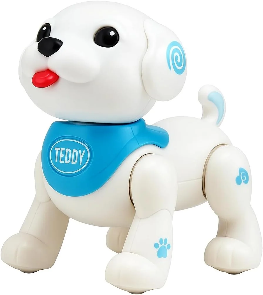 ربات سگ اسباب بازی الکترونیکی کوچک فیتو - تعاملی، رقص، تکان دادن سر، ربات حیوان خانگی قابل برنامه ریزی