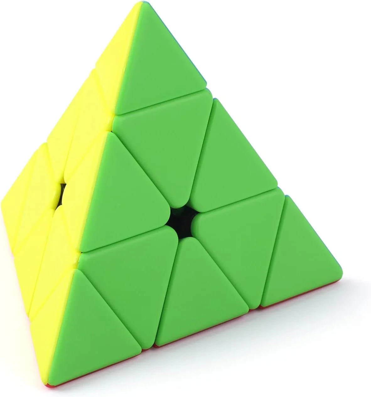 کیوب هرمی سرعتی Baytion، پازل کیوب مثلثی 3x3x3 بدون برچسب، کیوب جادویی پازل با چرخش روان و طراحی ضد چسبندگی، اسباب بازی آموزشی برای تمرکز و پاسخگویی