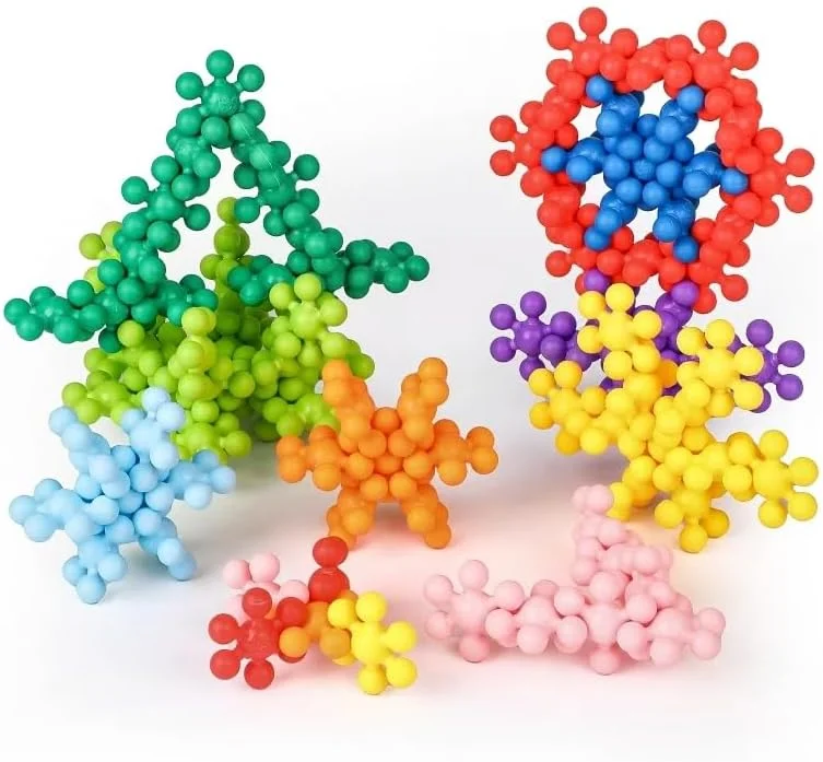 100 قطعه بلوک ساختمانی بیتیون | قطر 3.6 سانتی متر، اسباب بازی های اتصال بلوک های ساختمانی پلاستیکی، اسباب بازی STEM چند رنگ برای یادگیری زودهنگام خلاقیت، اسباب بازی های حرکتی ظریف مینیاتوری برای دختران/پسران پیش دبستانی 6 سال به بالا