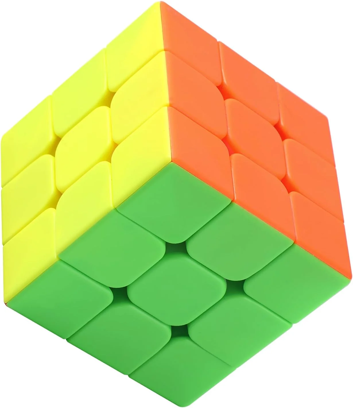 کیوب سرعت Baytion، مکعب جادویی 3x3x3 بدون برچسب، جعبه پازل چرخان صاف با طراحی ضد چسبندگی، آموزشی ترین اسباب بازی برای بهبود موثر تمرکز و پاسخگویی کودک