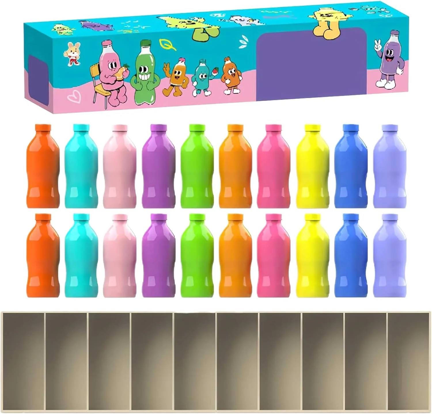 بازی تطبیق حافظه عربی - اسباب بازی آموزشی اسلامی برای کودکان، بازی بطری تشخیص رنگ برای جشن عید خانواده، فعالیت صحرایی در فضای باز برای کلاس درس، ساحل، کمپینگ (20 عدد دارای گواهی حلال)