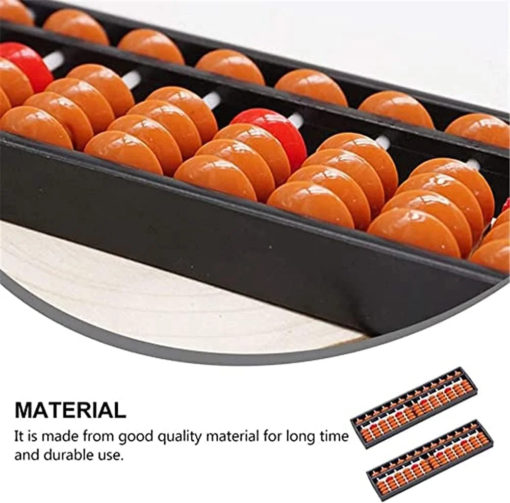الدون 2 عدد چرتکه چوبی قدیمی 13 میله ای سوروبان با دکمه تنظیم مجدد - ابزار شمارش چینی ژاپنی برای کودکان، هدیه آموزشی فکری، قهوه ای الدون 2 عدد چرتکه چوبی قدیمی 13 میله ای سوروبان با دکمه تنظیم مجدد - ابزار شمارش چینی ژاپنی برای کودکان، هدیه آموزشی فکری، قهوه ای