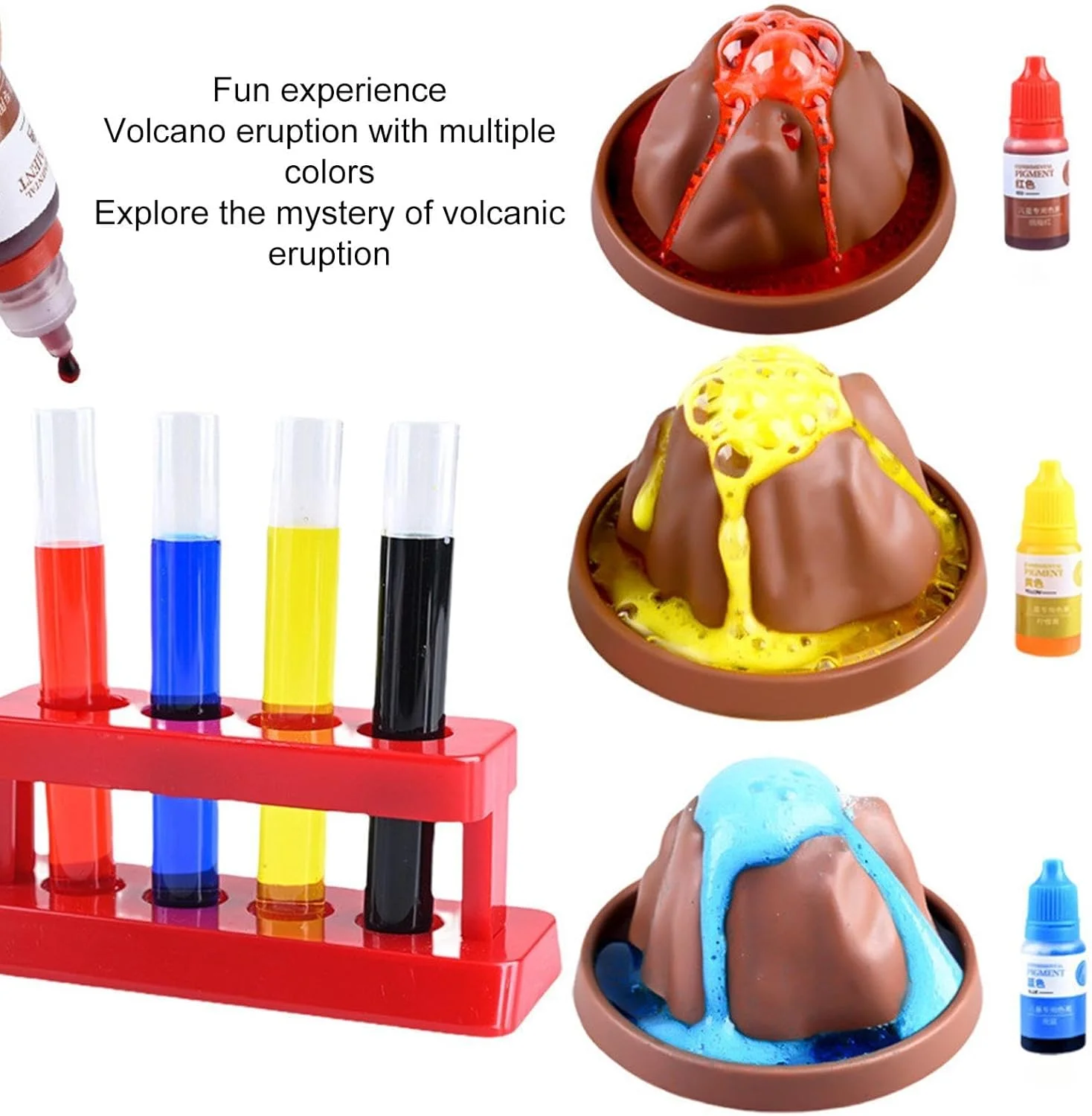 مجموعه علمی فوران آتشفشان، مجموعه آزمایش آموزشی برای کودکان، اسباب بازی سرگرم کننده برای تقویت مهارت های STEM و رشد حرکتی ظریف مجموعه علمی فوران آتشفشان، مجموعه آزمایش آموزشی برای کودکان، اسباب بازی سرگرم کننده برای تقویت مهارت های STEM و رشد حرکتی ظریف