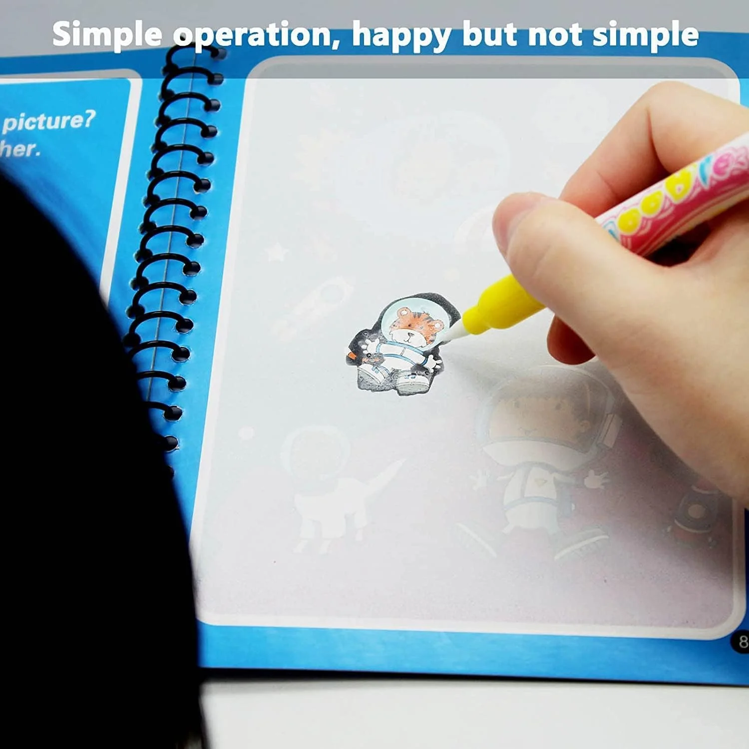 کتاب رنگ آمیزی جادویی با آب ELECDON، کتاب نقاشی قابل استفاده مجدد کودکان به همراه قلم، اسباب بازی های نقاشی برای آموزش زودهنگام کودکان پسر و دختر 2 3 4 سال به بالا، هدیه آموزشی 4 عددی کتاب رنگ آمیزی جادویی با آب ELECDON، کتاب نقاشی قابل استفاده مجدد کودکان به همراه قلم، اسباب بازی های نقاشی برای آموزش زودهنگام کودکان پسر و دختر 2 3 4 سال به بالا، هدیه آموزشی 4 عددی