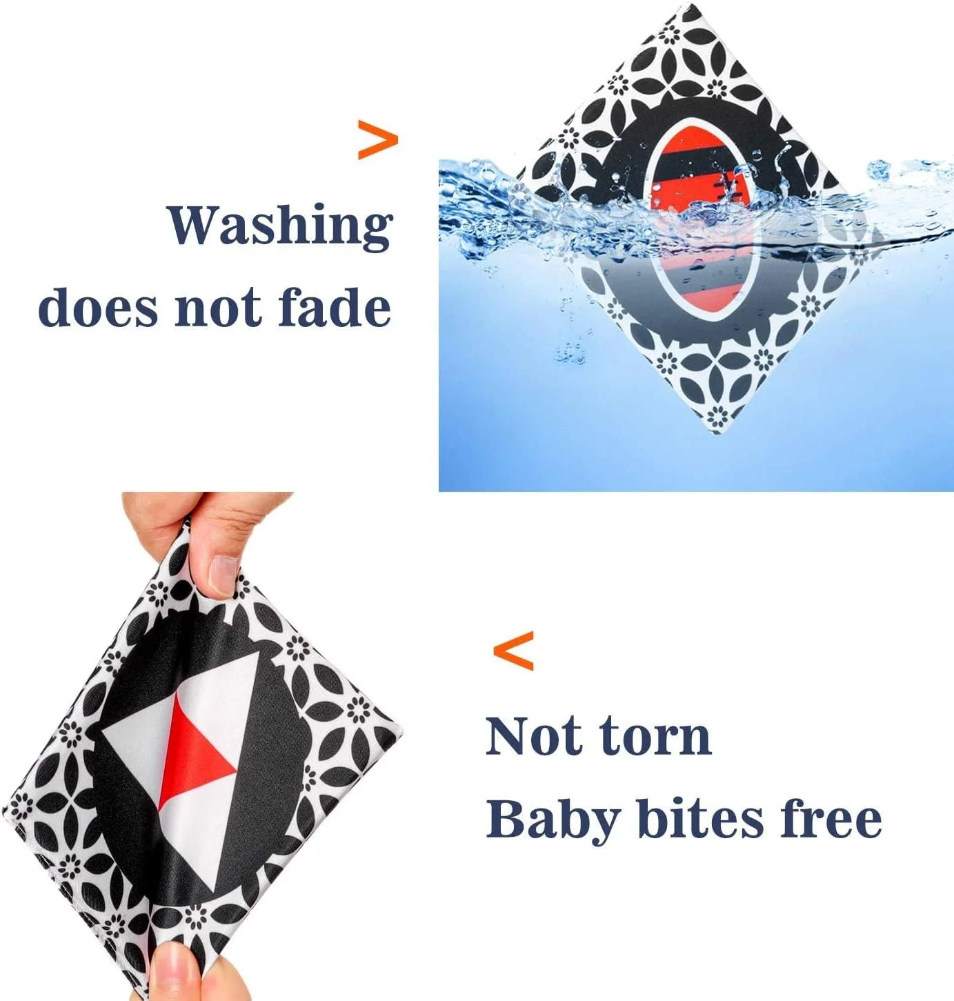 کارت های فلش پارچه ای نرم سیاه و سفید برای نوزادان، اسباب بازی های غیر سمی با کنتراست بالا برای تشخیص بصری همراه با کیف نگهداری، اسباب بازی آموزشی اولیه قابل شستشو مناسب نوزادان 0+ ماه (24 عددی) کارت های فلش پارچه ای نرم سیاه و سفید برای نوزادان، اسباب بازی های غیر سمی با کنتراست بالا برای تشخیص بصری همراه با کیف نگهداری، اسباب بازی آموزشی اولیه قابل شستشو مناسب نوزادان 0+ ماه (24 عددی)