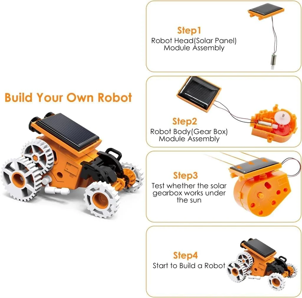 اسباب بازی ربات خورشیدی آموزشی ELECDON STEM، کیت ربات خورشیدی 7 در 1 برای کودکان، اسباب بازی ساختمانی آموزشی DIY STEM، کیت آزمایش علمی برای سنین 8-12 سال اسباب بازی ربات خورشیدی آموزشی ELECDON STEM، کیت ربات خورشیدی 7 در 1 برای کودکان، اسباب بازی ساختمانی آموزشی DIY STEM، کیت آزمایش علمی برای سنین 8-12 سال