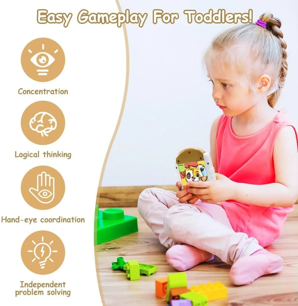 پازل چرخشی 4 در 1 برای کودکان 3 تا 8 سال، 16 تکه - اسباب بازی مسافرتی برای فعالیت های ماشین و هواپیما، تقویت کننده ذهن و هدیه تقویت مهارت های حرکتی ظریف (4 حیوان) پازل چرخشی 4 در 1 برای کودکان 3 تا 8 سال، 16 تکه - اسباب بازی مسافرتی برای فعالیت های ماشین و هواپیما، تقویت کننده ذهن و هدیه تقویت مهارت های حرکتی ظریف (4 حیوان)