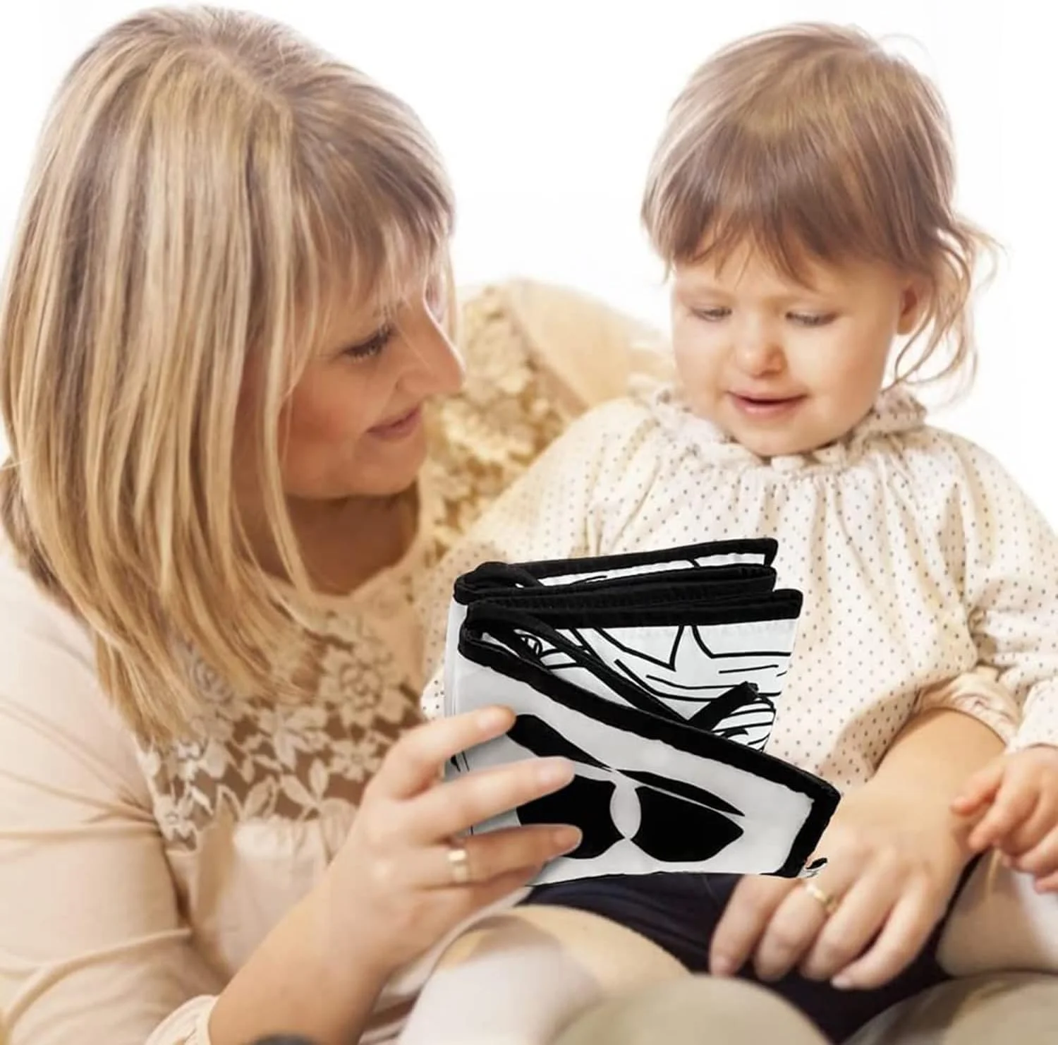 کتاب پارچه ای سیاه و سفید با کنتراست بالا ELECDON برای آموزش اولیه نوزاد، تشک زمان خوابیدن روی شکم، اسباب بازی های مقاوم در برابر پارگی برای نوزادان 0 تا 3 سال کتاب پارچه ای سیاه و سفید با کنتراست بالا ELECDON برای آموزش اولیه نوزاد، تشک زمان خوابیدن روی شکم، اسباب بازی های مقاوم در برابر پارگی برای نوزادان 0 تا 3 سال