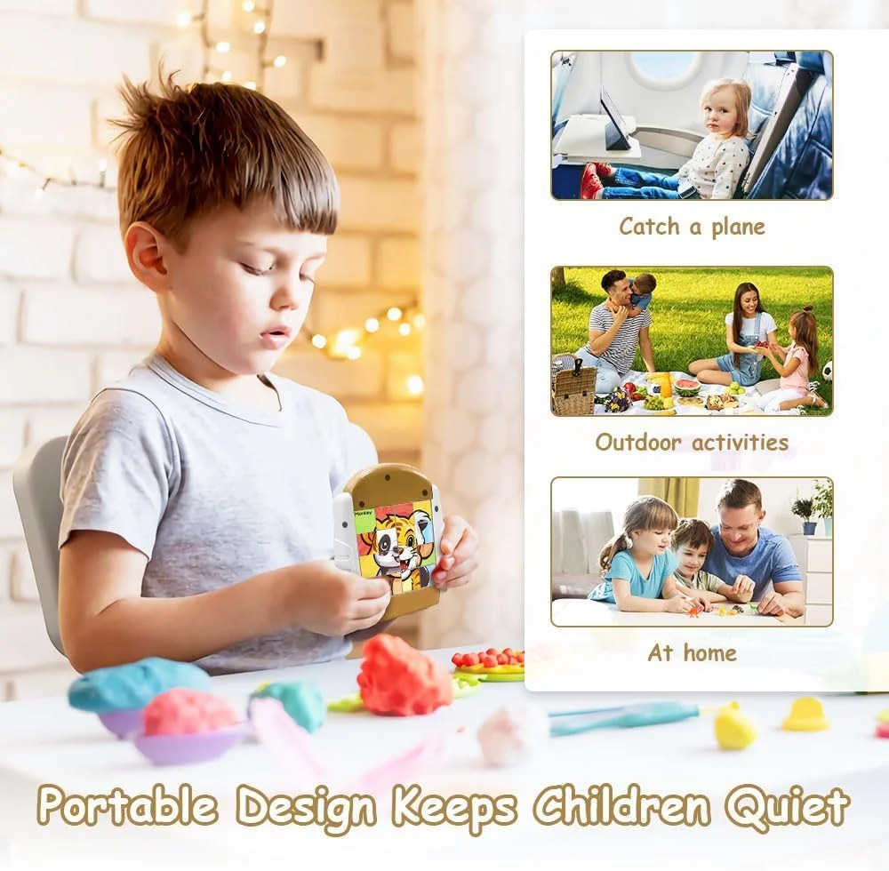 پازل چرخشی 4 در 1 برای کودکان 3 تا 8 سال، 16 تکه - اسباب بازی مسافرتی برای فعالیت های ماشین و هواپیما، تقویت کننده ذهن و هدیه تقویت مهارت های حرکتی ظریف (4 حیوان) پازل چرخشی 4 در 1 برای کودکان 3 تا 8 سال، 16 تکه - اسباب بازی مسافرتی برای فعالیت های ماشین و هواپیما، تقویت کننده ذهن و هدیه تقویت مهارت های حرکتی ظریف (4 حیوان)