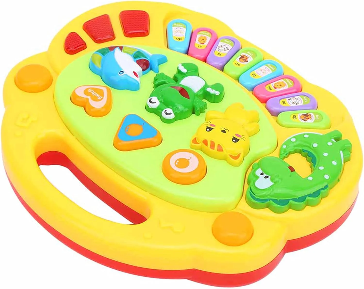 اسباب بازی موزیکال آموزشی کودک، صداها و حیوانات، بازی تعاملی، اسباب بازی صداهای حیوانات برای کودکان، دختران، پسران، نوزادان، پیش دبستانی ها، کودکان نوپا، مناسب برای هر دو جنسیت، سنین 12 تا 18 ماه، یادگیری آموزشی کودکان