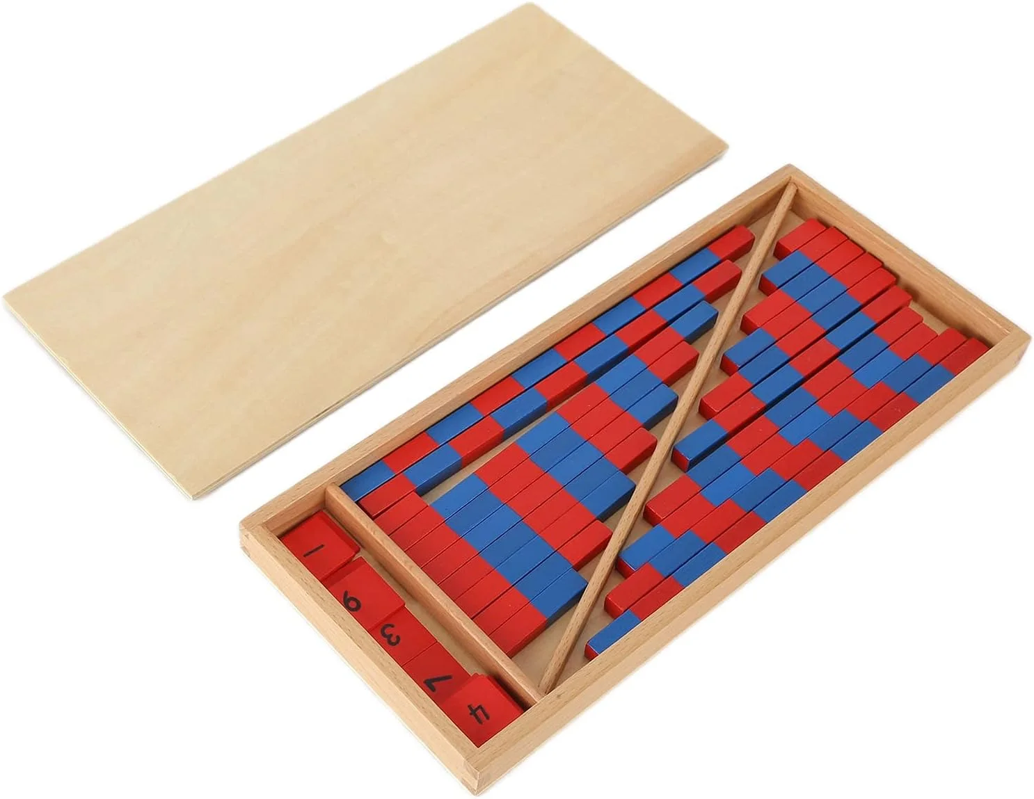 اسباب بازی های ریاضی Cryfokt، میله های عددی آموزشی کوچک برای هماهنگی چشم و دست برای غنی سازی تخیل کودکان