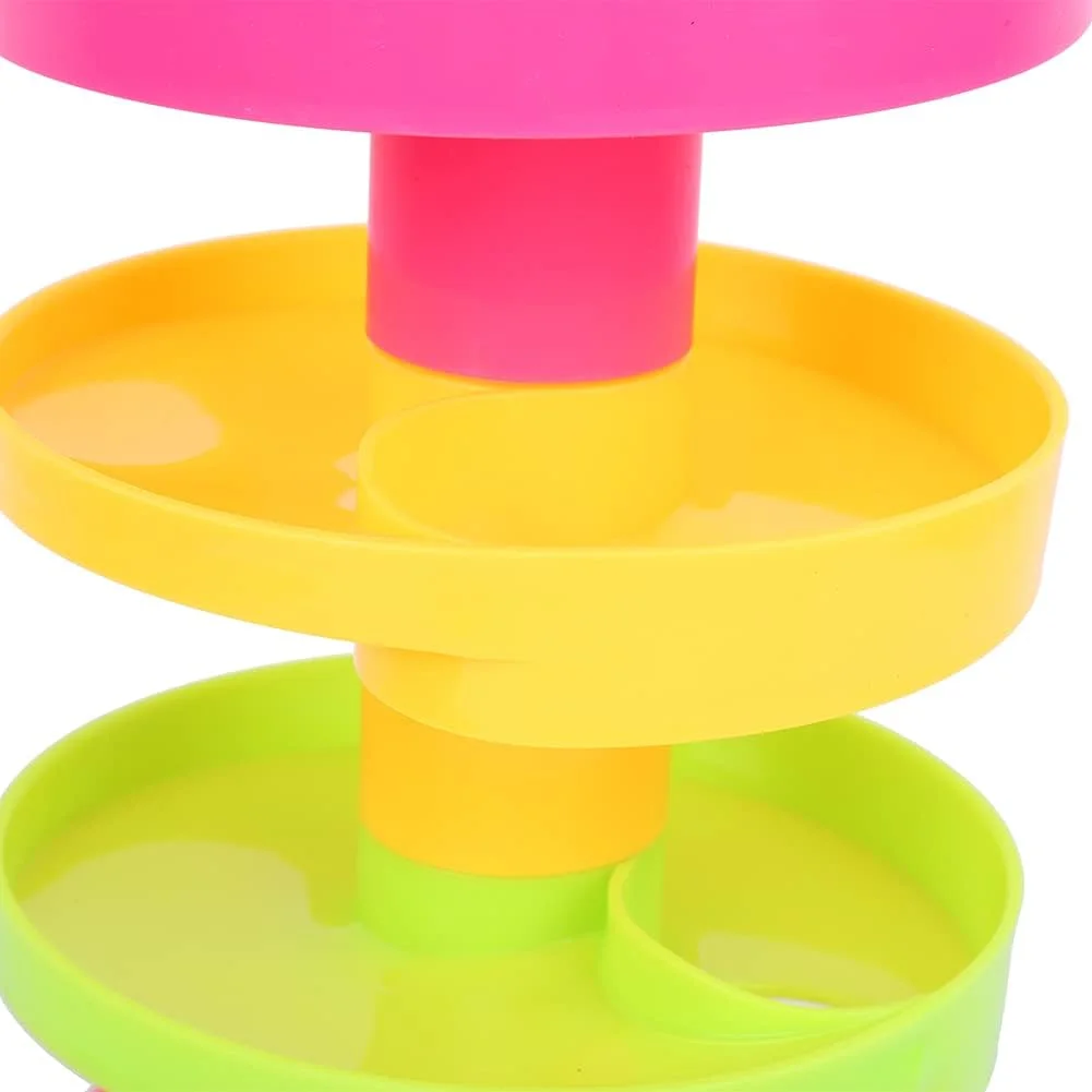 اسباب بازی برج آموزشی کودک Cryfokt با صداهای تعاملی، اسباب بازی غلتان توپ، برای بازی کودکان در خانه