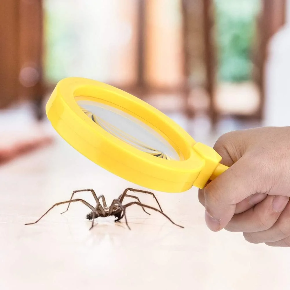 ذره بین دستی 3X Cryfokt برای کودکان به همراه پایه، اسباب بازی آموزشی برای یادگیری مشاهده ای و توسعه شناختی، ساخته شده از مواد ABS PMMA