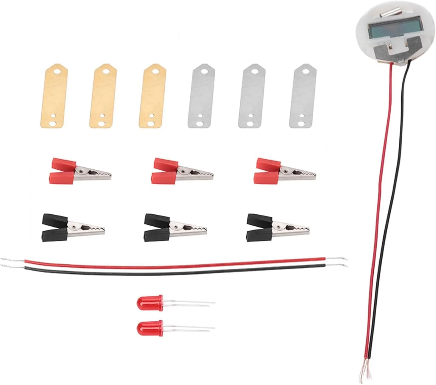 ست علوم زیستی Cryfokt، آزمایش تولید برق با میوه، کیت علوم انرژی زیستی لامپ، صفحات روی / مس برای بازی دانش آموزی آزمایش معلم
