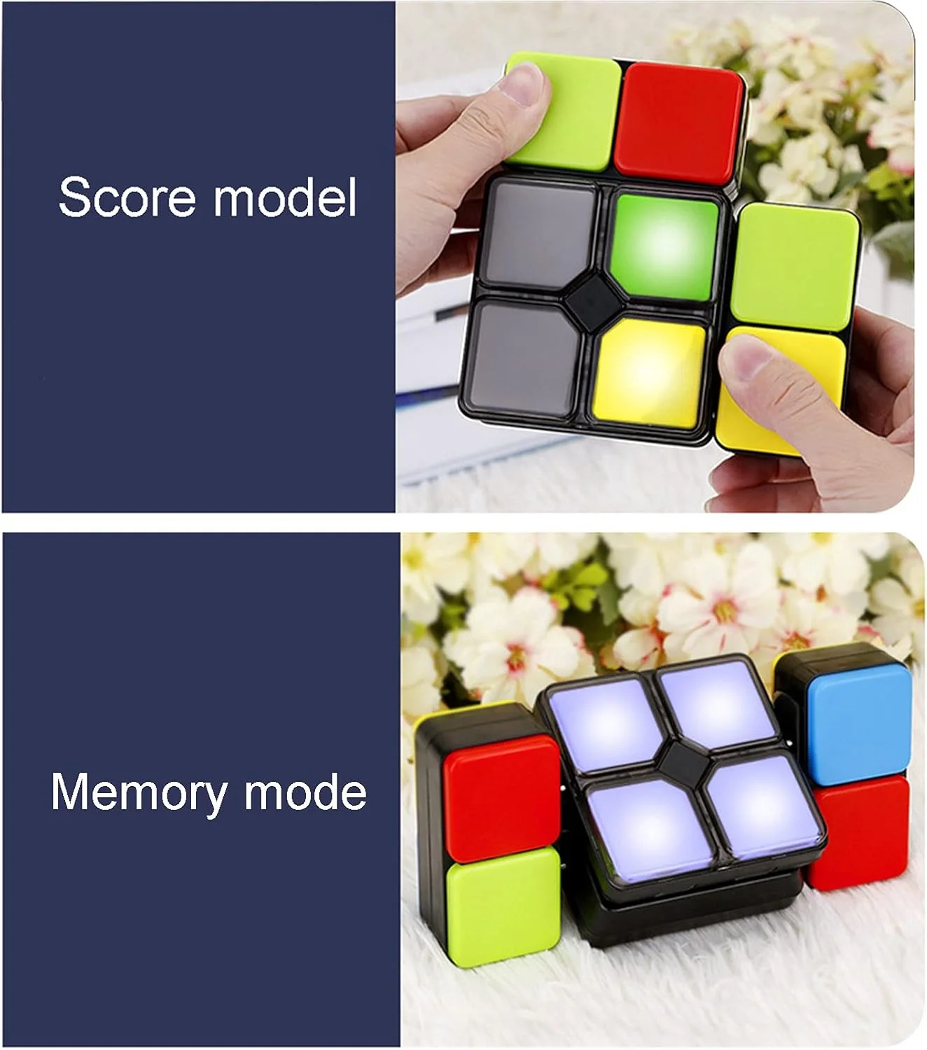 اسباب بازی های آموزشی کودکان Cryfokt، بازی حافظه الکترونیکی موزیکال برای کودکان مناسب منزل (مکعب موسیقی (جعبه رنگی)) اسباب بازی های آموزشی کودکان Cryfokt، بازی حافظه الکترونیکی موزیکال برای کودکان مناسب منزل (مکعب موسیقی (جعبه رنگی))