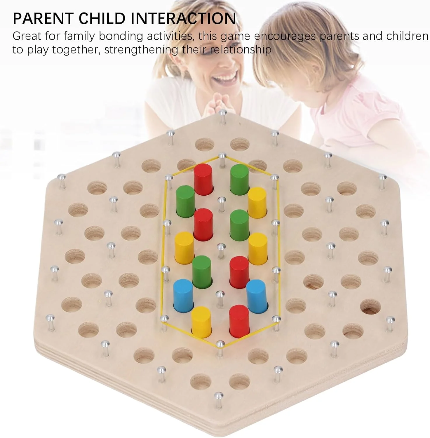 بازی فکری چوبی Cryfokt با پاک کن، اسباب بازی آموزشی منطقی برای کودکان، بهبود تفکر منطقی و صبر، سرگرمی خانوادگی
