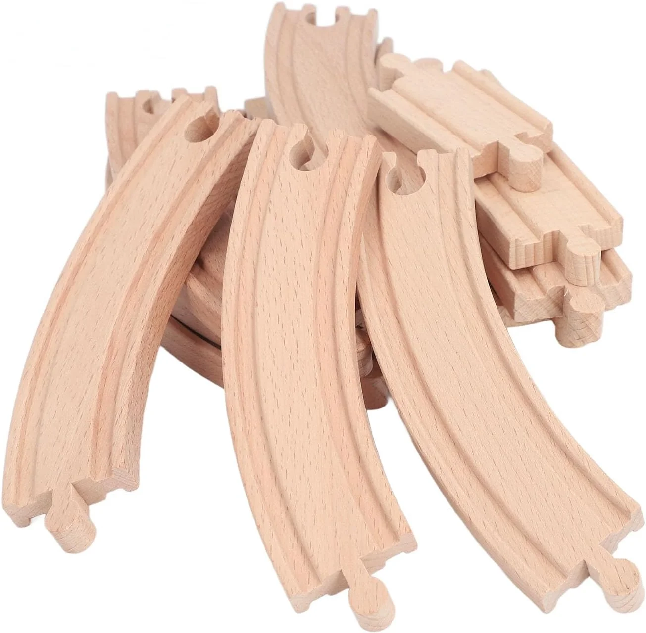 مجموعه مسیر چوبی Cryfokt، بسته توسعه مسیر چوبی آموزش مغز، اسباب بازی های ساختمانی کیت مونتاژ ایمن DIY آموزشی برای کودکان نوپا (بسته A)