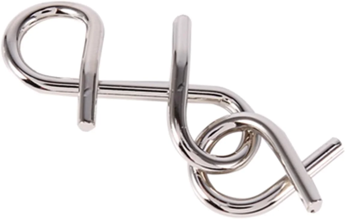 اسباب بازی پازل فلزی ترفند جادویی Cryfokt، بازی فکری بدون تغییر شکل و مقاوم در برابر رنگ پریدگی برای تقویت هوش و تفکر