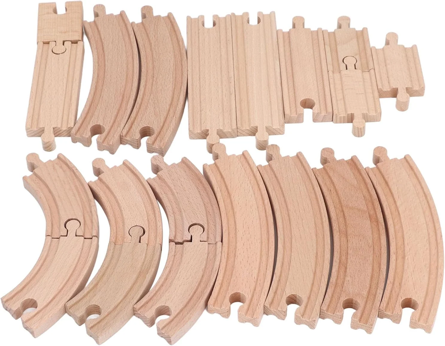 مجموعه مسیر چوبی Cryfokt، بسته توسعه مسیر چوبی آموزش مغز، اسباب بازی های ساختمانی کیت مونتاژ ایمن DIY آموزشی برای کودکان نوپا (بسته A)