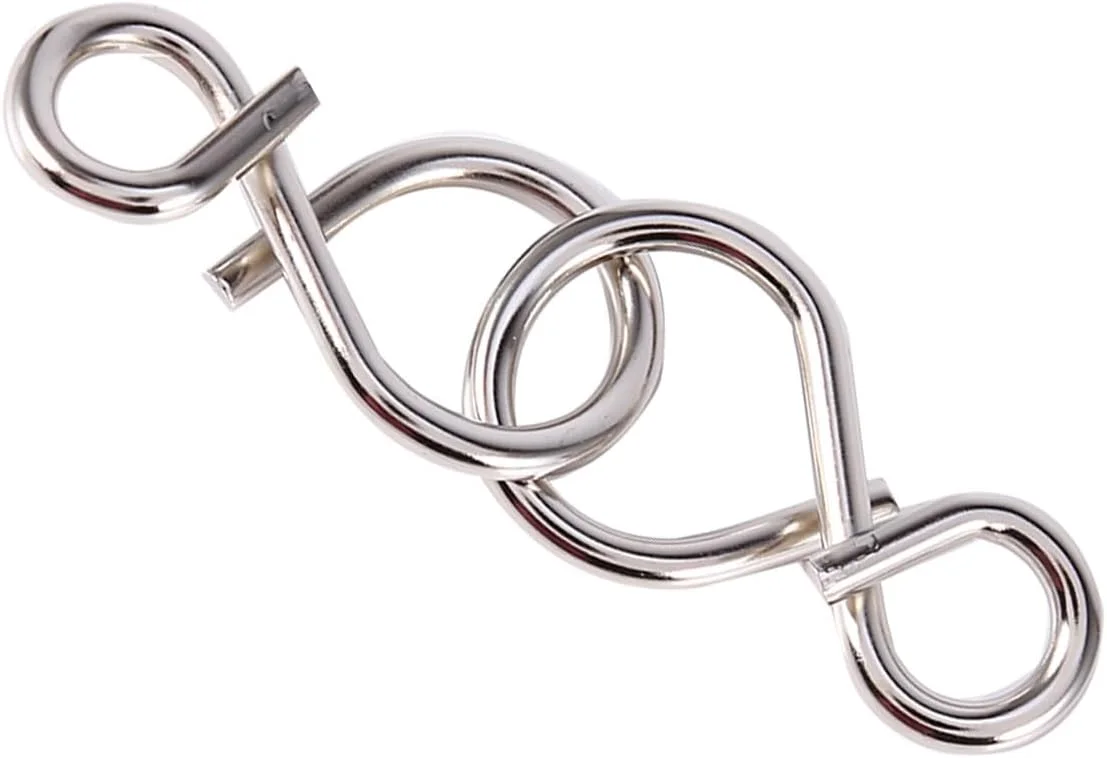 اسباب بازی پازل فلزی ترفند جادویی Cryfokt، بازی فکری بدون تغییر شکل و مقاوم در برابر رنگ پریدگی برای تقویت هوش و تفکر