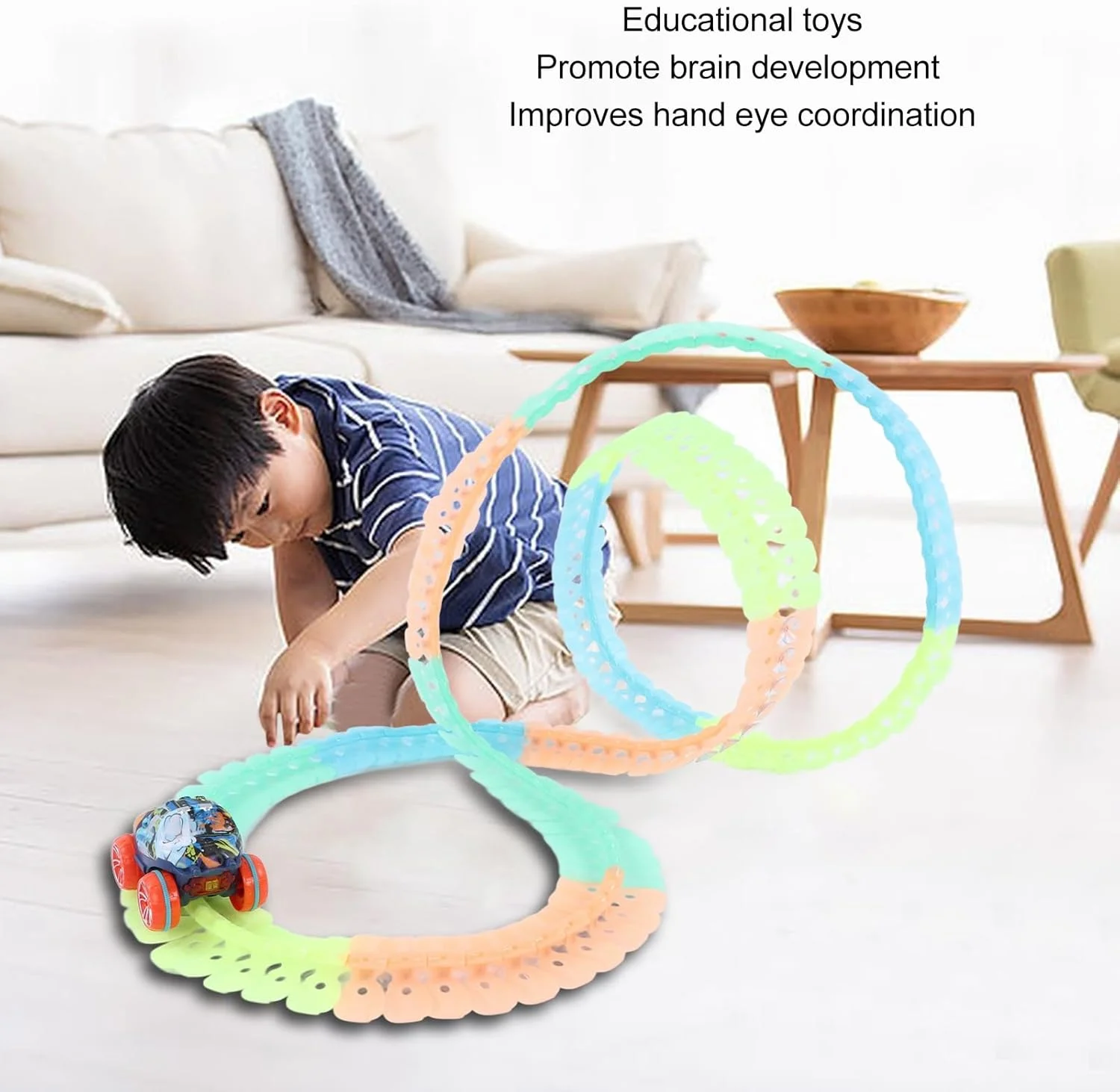 پیست مسابقه Cryfokt و ماشین های اسباب بازی LED، پیست ماشین مسابقه جادویی با بلوک ساختمانی روشن شونده LED، مجموعه اسباب بازی آموزشی ساخت و ساز برای پسران و دختران، هدیه تولد کودکان (224 قطعه) پیست مسابقه Cryfokt و ماشین های اسباب بازی LED، پیست ماشین مسابقه جادویی با بلوک ساختمانی روشن شونده LED، مجموعه اسباب بازی آموزشی ساخت و ساز برای پسران و دختران، هدیه تولد کودکان (224 قطعه)