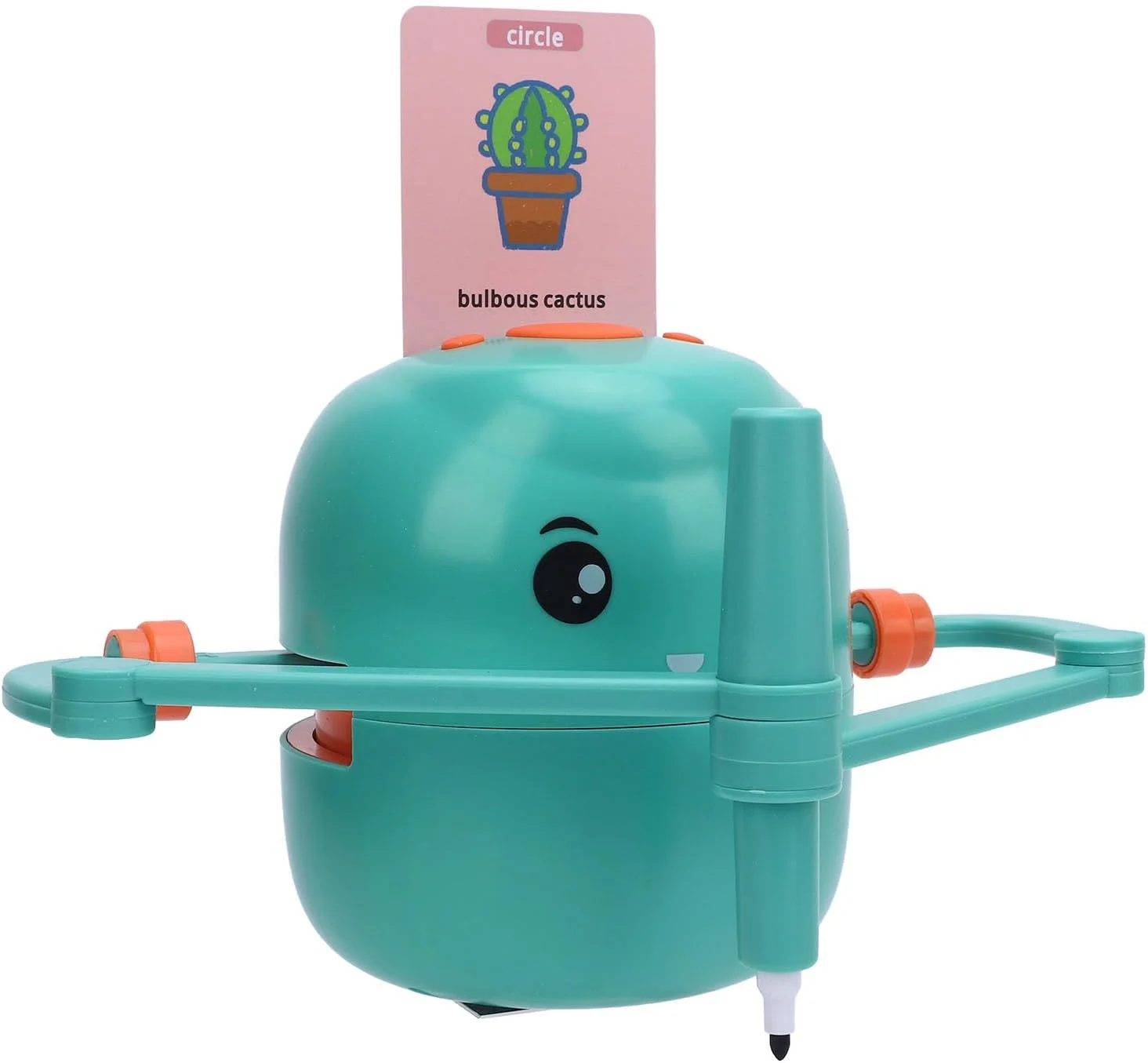 ربات نقاشی Cryfokt، ربات نقاشی اتوماتیک انعطاف پذیر 2400 میلی آمپری تعاملی آموزشی برای اسباب بازی یادگیری نقاشی (سبز روشن)