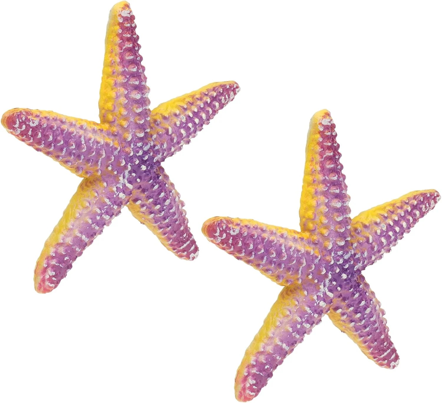 اسباب بازی ستاره دریایی Cryfokt، جزئیات شبیه سازی شده رنگ های روشن بافت منحصر به فرد رزین ستاره دریایی برای تزئین و هدیه