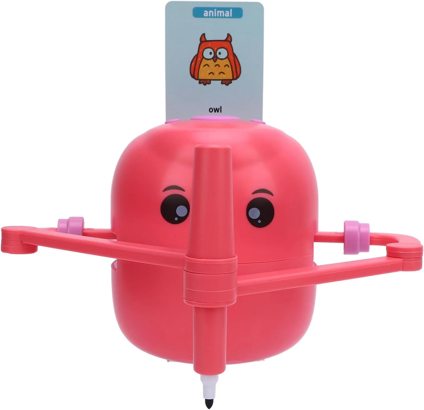 ربات نقاشی Cryfokt، ربات نقاشی اتوماتیک انعطاف پذیر 2400mah آموزشی تعاملی برای اسباب بازی یادگیری نقاشی (صورتی)