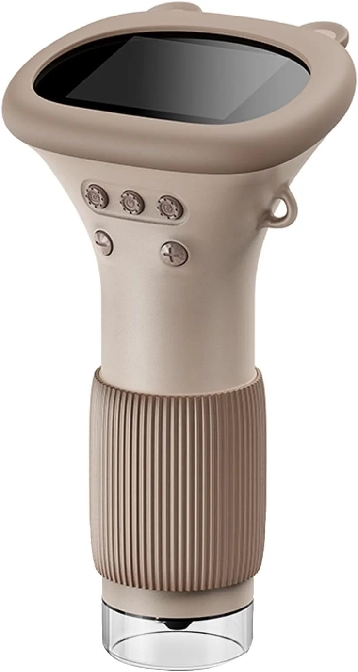 میکروسکوپ جیبی کودکان Cryfokt، صفحه نمایش 2 اینچی 2 مگاپیکسلی 1000X، مینی اسکوپ دیجیتال قابل حمل، اسباب بازی های علمی آموزشی میکروسکوپ مینی USB با نور LED برای هدیه تولد کریسمس کودکان