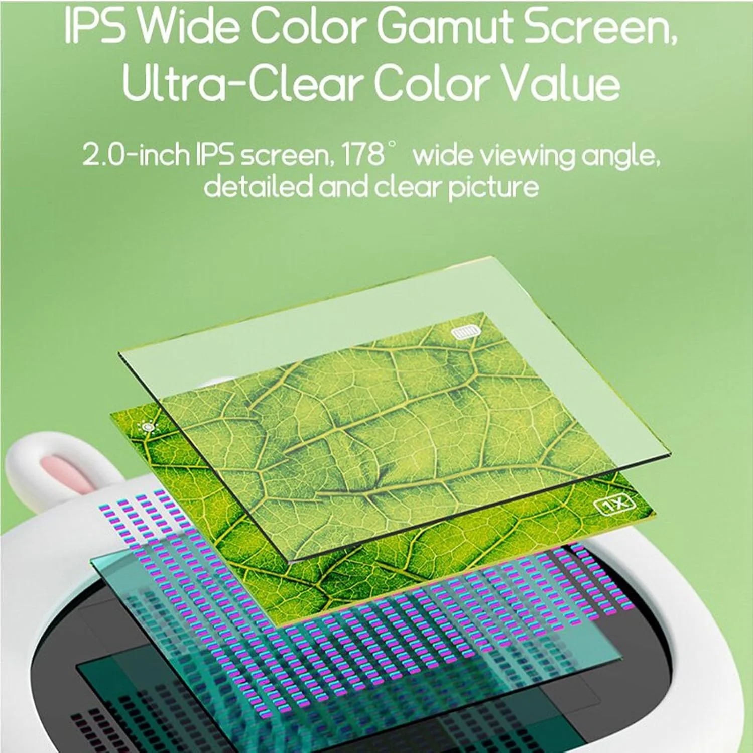 میکروسکوپ جیبی کودکان Cryfokt، صفحه نمایش 2 اینچی 2 مگاپیکسلی 1000X، مینی اسکوپ دیجیتال قابل حمل، اسباب بازی های علمی آموزشی میکروسکوپ مینی USB با نور LED برای هدیه تولد کریسمس کودکان