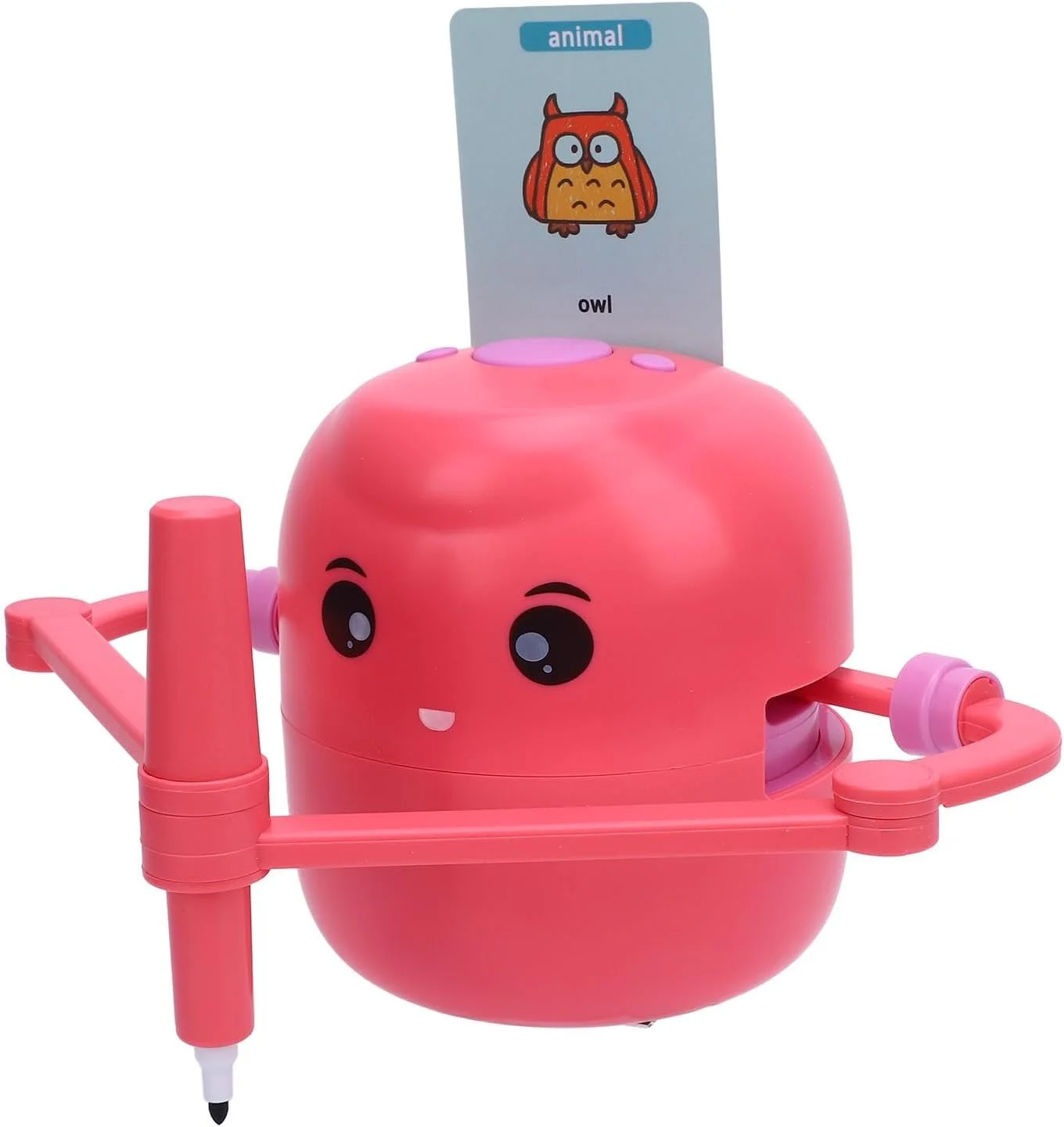 ربات نقاشی Cryfokt، ربات نقاشی تعاملی کودکان ABS کاربرپسند برای هدایای تولد (صورتی)