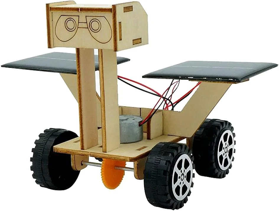 مجموعه اسباب بازی آموزشی مدل ماشین انرژی خورشیدی DIY برای کودکان 6+ (کاوشگر قمری خورشیدی)