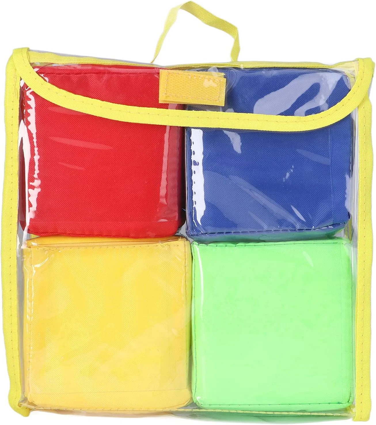 4 عدد اسباب بازی آموزشی تاس کودک PVC، بلوک های چیدنی تعاملی والدین و کودک، وسایل کمک آموزشی