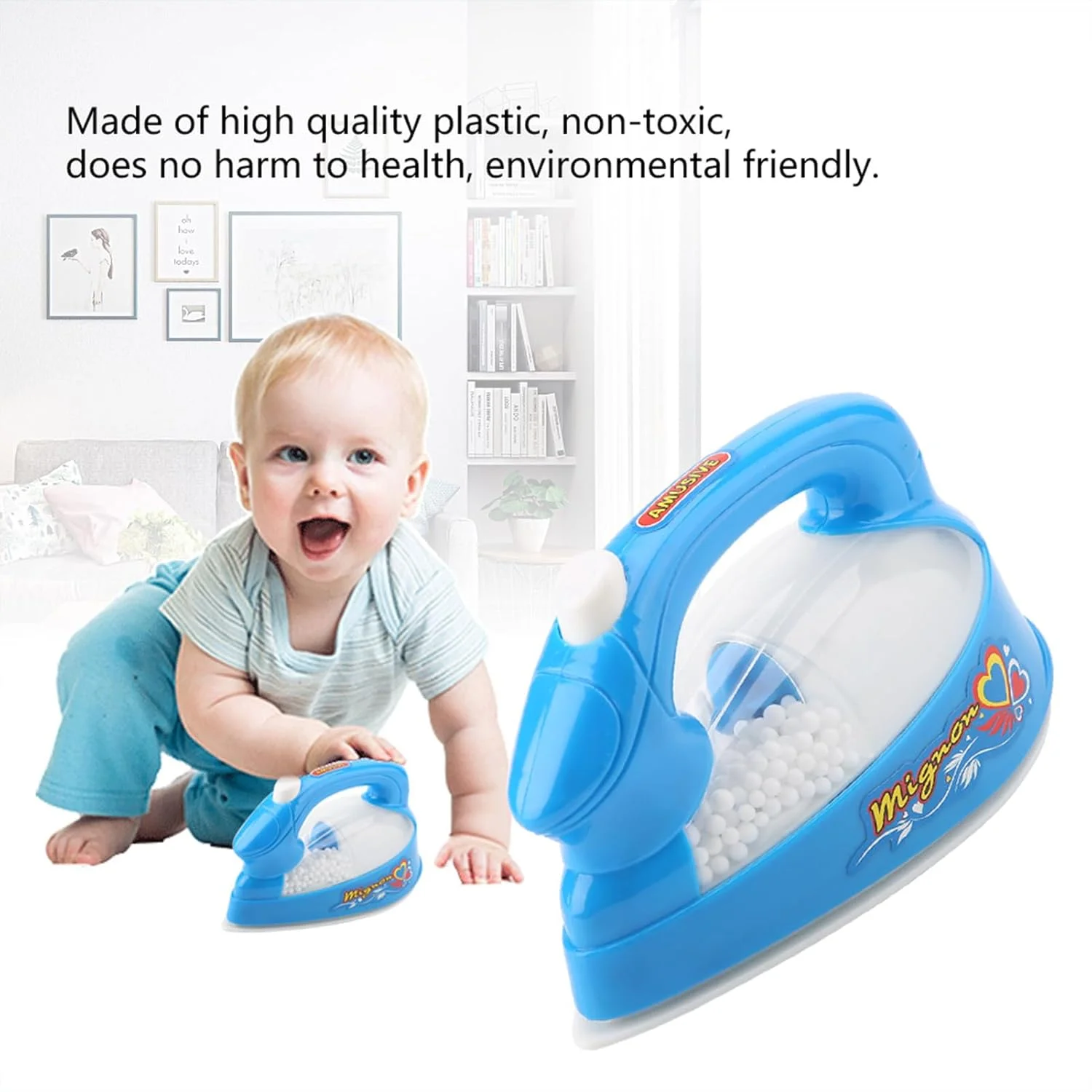 اسباب بازی اتو برقی، اسباب بازی لوازم خانگی برای کودکان 3 سال به بالا (رنگ تصادفی)